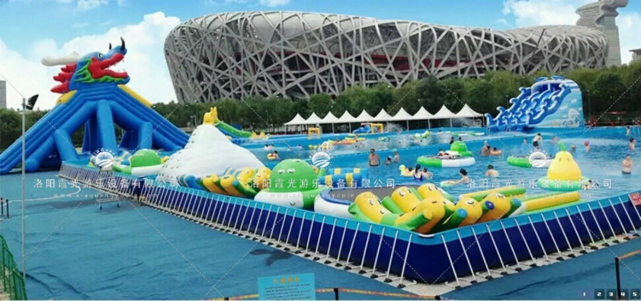 蓬江大型支架泳池